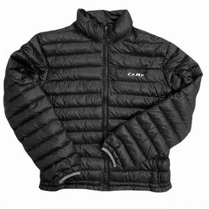 CAMP Italy Black ED Slim Down Jacket Men Women Size M